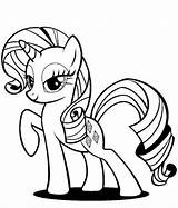 Pony Rarity Equestria Unicornios Dash Ponis Coloringhome Poni Pinkie Niños Pa sketch template
