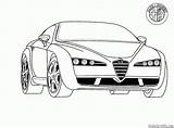Alfa Romeo Coloring Pages Colorkid Cars Italy Kids sketch template