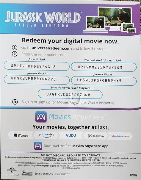 Unused Movies Anywhere Codes Free