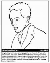 Langston Hughes Crayola Americans Coloringhome sketch template