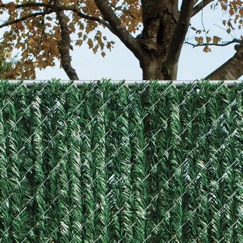 privacy hedge slats   high chain link fence wayside fence company