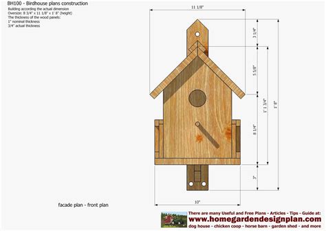 birdhouse plans  cardinals lovely home garden plans bh bird house plans construction