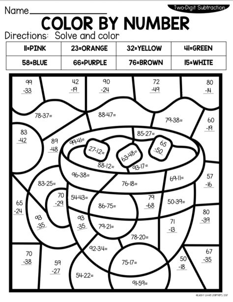 double digit addition coloring pages coloring home