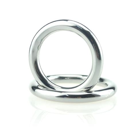 buy male metal cock ring stainless steel penis delay