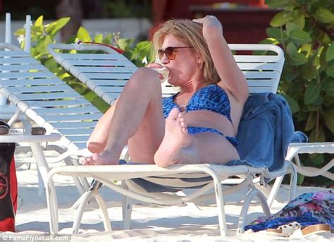 Sally Bercow Suns Herself On A Barbados Beach As She Takes