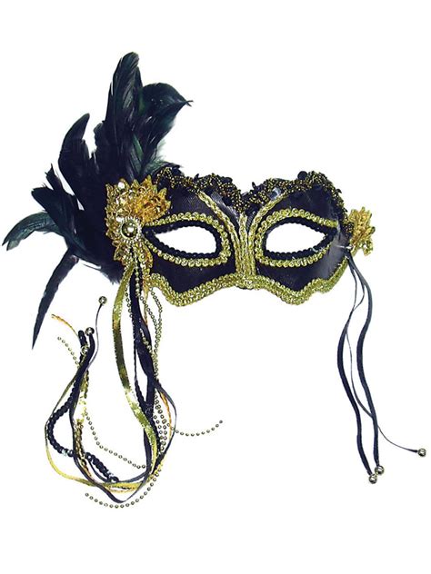 columbina long feathers mask party superstores