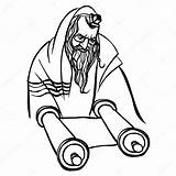 Jewish Torah Drawing Reading Man Vector Illustration Drawings Getdrawings Search Stock Fotolia sketch template