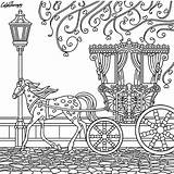 Carriage Coloring Horse Pages Wagon Color Printable Choose Board Getcolorings Template Drawing sketch template