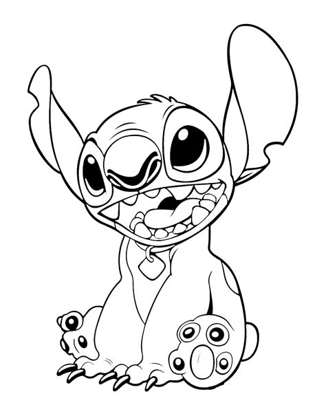 lovely stock printable stitch coloring pages cute lilo  stitch
