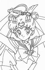 Sailor Coloring Pages Moon Scouts Book Anime sketch template
