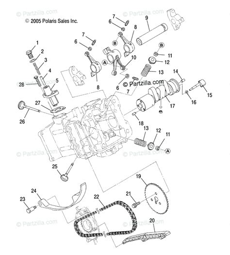 polaris atv  oem parts diagram  intake exhaust amh  options partzillacom