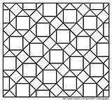 Tessellation Coloring Pages Printable Geometric Patterns Pattern Color Tessellations Enjoy Hubpages Mosaic Layout Templates Animal Could Think Use Sheets Enlarge sketch template