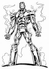 Man Iron Pages Coloring Ironman Kids Fun Colouring sketch template