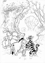 Coloring Pooh Winnie Pages Book Printable Adults Coloriage Kids sketch template