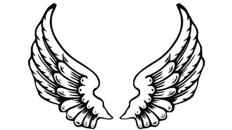 easy  draw angel wings drawing pencil clipart  clipart
