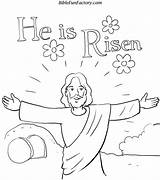 Coloring Pages Risen He Easter Crafts Kids Story Jesus Printable Sunday Religious 101coloringpages Printables School Colouring Bible sketch template