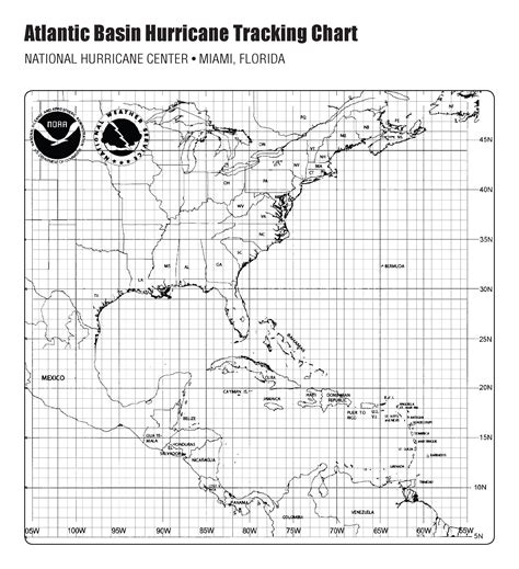 printable hurricane tracking map printable web gulf  mexico