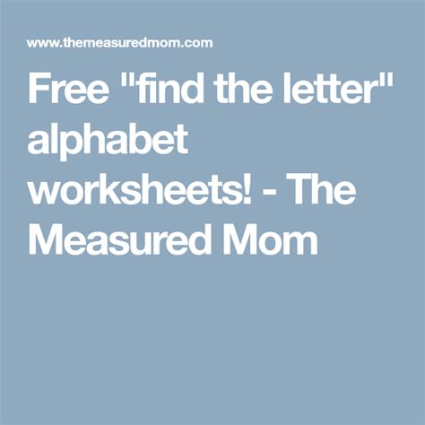 find  letter alphabet worksheets alphabet worksheets