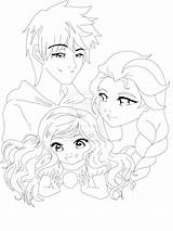 Elsa Frost Jack Jelsa Coloring Pages Family Template Deviantart sketch template