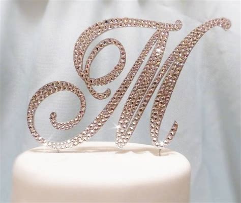 5 Beautiful Monogram Wedding Cake Toppers Wedding Fanatic