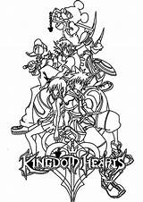 Coloring Kingdom Hearts Pages Disney Cartoons Despicable Incredibles sketch template