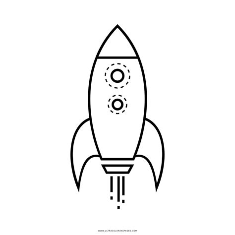 rocket ship coloring page