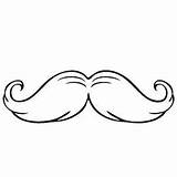 Coloring Pages Mustache Visit sketch template