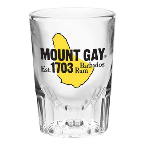 mount gay shot glass team one newport