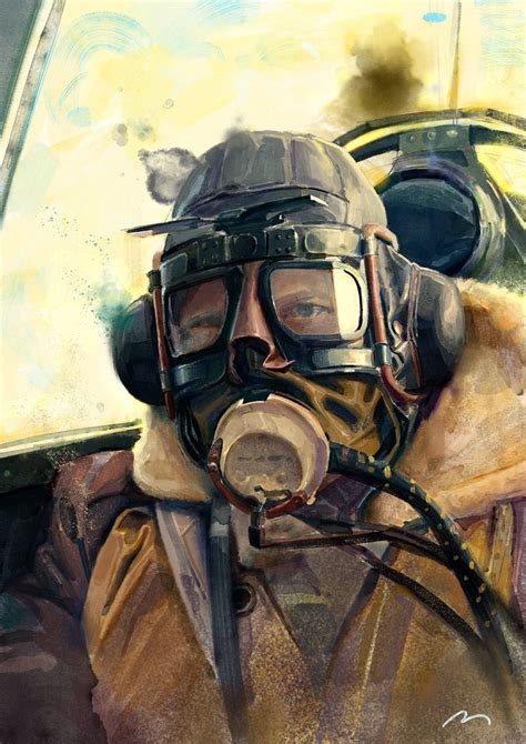 painting  wwii pilot wwii aircraft fighter aircraft military