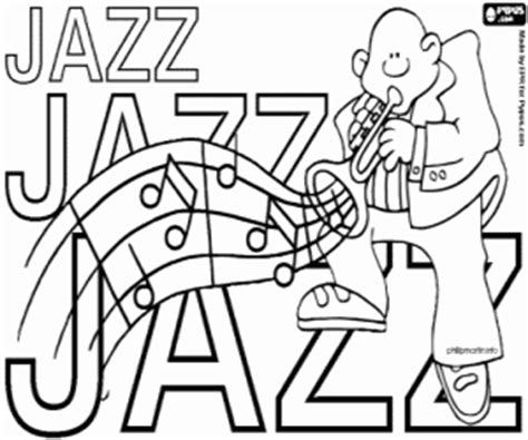 jazz coloring sheets coloring pages
