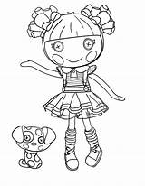 Lalaloopsy Scraps Stitched Sewn Coloring sketch template