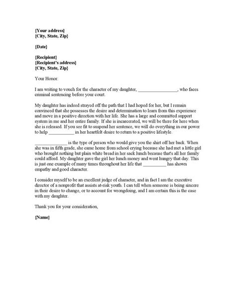 sample character reference letter  court reference letter sample