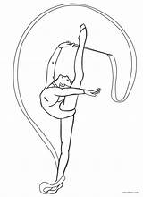 Gymnastics Turnen Barbie Cool2bkids Ausdrucken Kddk Rhythmic sketch template