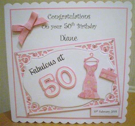 49 Best 50th Birthday Cards Images On Pinterest