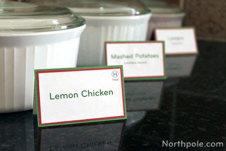 layered paper food labels