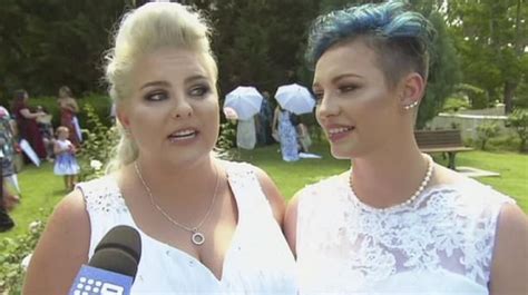 australia s pride first homosexual couple tie the knot