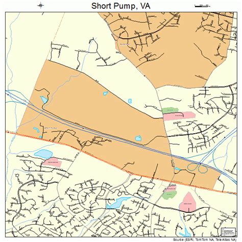 short pump virginia street map