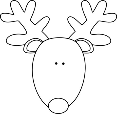 christmas coloring pages reindeer head christmas art