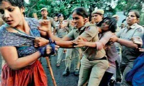 Indian Womans Clothes Ripped Off By Police As She