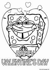 Coloring Valentines Pages Spongebob Valentine Printable Frozen Pre Print Color Patrick Printables Colouring Sheets Disney Christmas Minecraft Sheet Kids Getcolorings sketch template