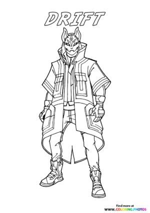 drift fortnite coloring pages  kids