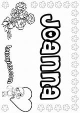 Coloring Pages Joanna Name Color Hannah Names Girls Hellokids Print Lettering Clip Online Choose Board sketch template