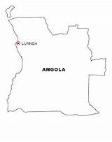 Angola Recortar Pegar Pintar Agencia Informacion sketch template
