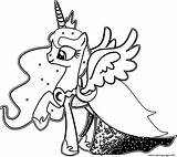 Pony Luna Little Coloring Princess Pages Printable Print Color Book sketch template