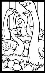 Laying Geese Six Christmas Choose Board sketch template