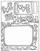 Appreciation Principals Classroomdoodles sketch template