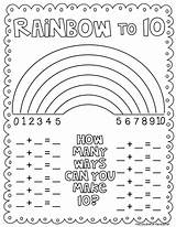 Rainbow Freebie Partners Make Worksheet Math Ten Making Number Ways Facts Fun Printable Friends Anchor Acupcakefortheteacher Activity Chart Numbers Maths sketch template