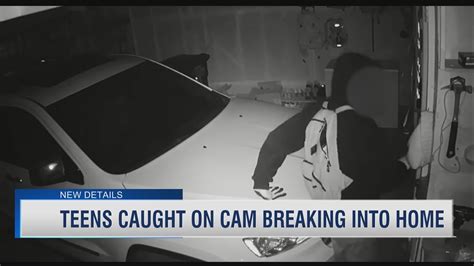 wanted teen caught on camera breaking into cars arrested