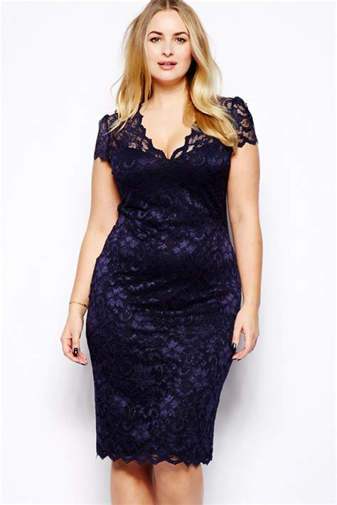 New Vestidos Plus Size Chubby Lady Sexy Casual Dress Lace Party Bodycon