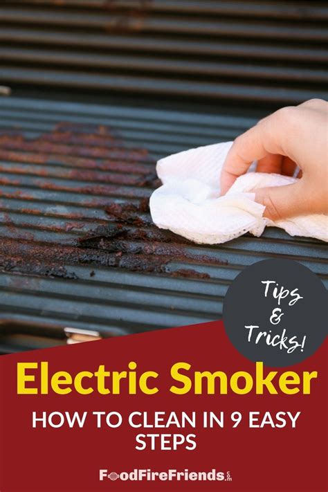 clean  electric smoker   easy steps   electric